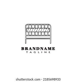 guardrail logo icon design template black modern isolated vector illustration