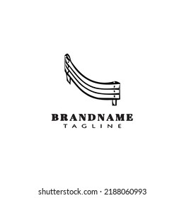 guardrail logo icon design template black modern isolated vector illustration