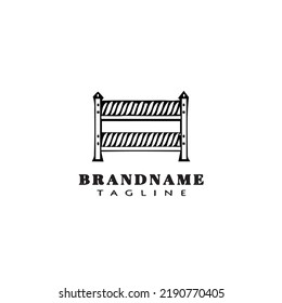 patrón de diseño de icono de logotipo de guardrail imagen vectorial aislada negra moderna