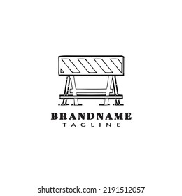 guardrail logo icon design template black modern isolated vector illustration