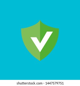 guard,security, firewall, protection, safety, shield simple Flat Color Icon Vector illustration
