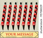 Guardsmen Marching Message, for a British Royal event or Jubilee