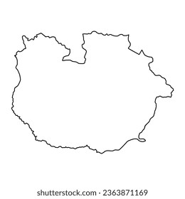 Guarico state map, administrative division of Venezuela.