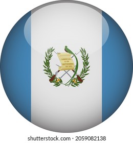 Guatemala 3D Rounded Country Flag Icon