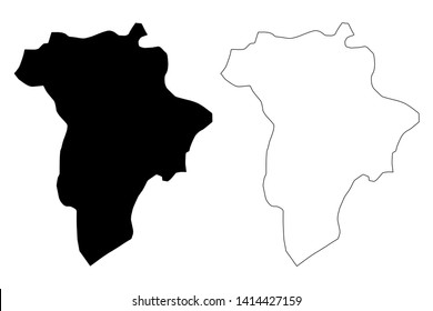Guatemala Department (Republic of Guatemala, Departments of Guatemala) map vector illustration, scribble sketch Guatemala map