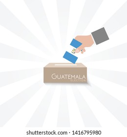 Guatemala Elections Vote Box Vector 
