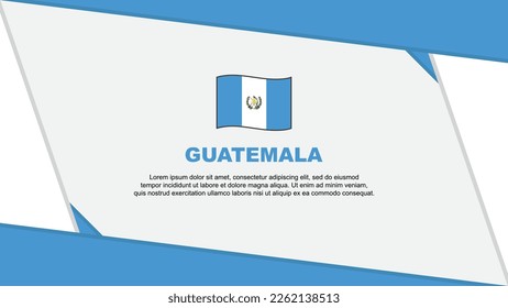 Guatemala Flagge abstrakte Hintergrund Design-Vorlage. Guatemala Independence Day Banner Cartoon Vektorgrafik. Unabhängigkeitstag Guatemalas