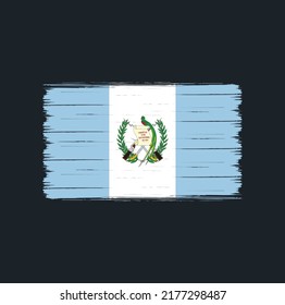 Guatemala Flag Brush Strokes. National Flag
