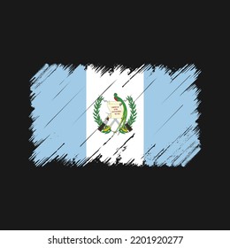 Guatemala Flag Brush Strokes. National Flag