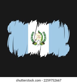 Guatemala Flag Brush Strokes Vector