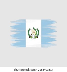 Guatemala Flag Brush Vector Illustration