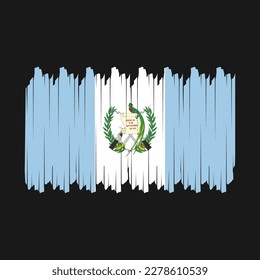 Ilustración del vector del pincel de bandera de Guatemala