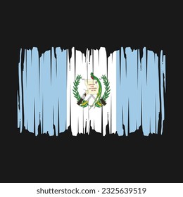 Guatemala Flag Brush Vector Illustration