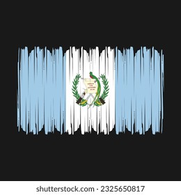 Guatemala Flag Brush Vector Illustration