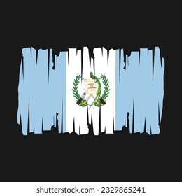 Guatemala-Flagge - Vektorgrafik mit Pinselspitze