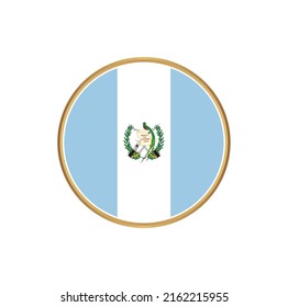 Guatemala Flag Circle Frame National Flag Stock Vector (Royalty Free ...