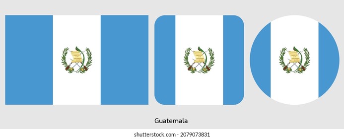 Guatemala flag icon set . icons collection