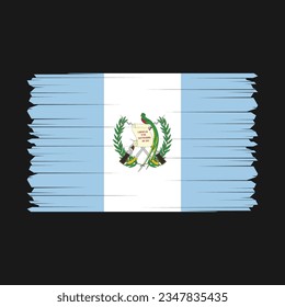 Ilustración vectorial de icono de bandera de Guatemala