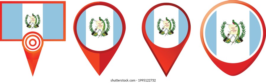 Guatemala flag icon . web icon set . icons collection. Simple vector illustration.