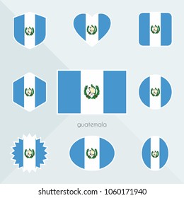 Guatemala flag. National flag of Guatemala. Guatemala vector flag button. Guatemala independence day.