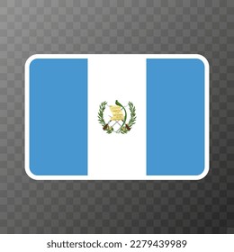 Guatemala flag, official colors and proportion. Vector illustration.