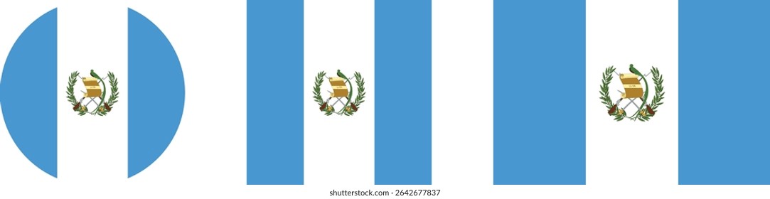 
Guatemala flag PNG vector. Guatemala square and round icon isolated on transparent PNG background. Guatemala flag icon.

