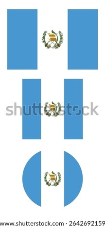 
Guatemala flag PNG vector. Guatemala square and round icon isolated on transparent PNG background. Guatemala flag icon.

