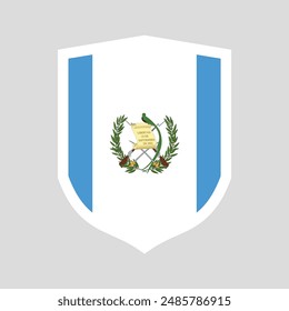 Guatemala Flag Shield Shape Frame