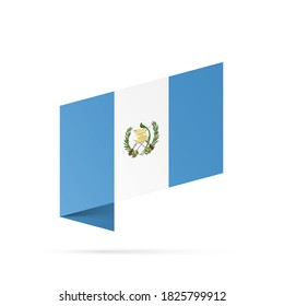 Guatemala Flaggenstaat-Symbol einzeln auf nationalem Hintergrund. Grußkarte Nationaler Unabhängigkeitstag der Republik Guatemala. Illustrationsbanner mit realistischer Staatsflagge.