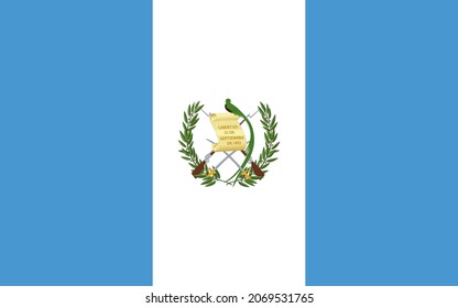 Guatemala Flag Vektor für Designer.