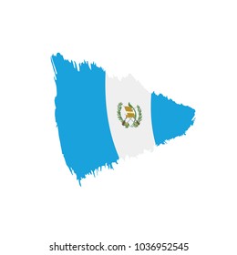Guatemala flag, vector illustration