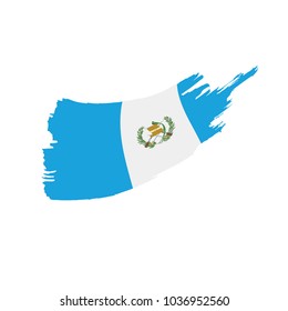 Guatemala flag, vector illustration