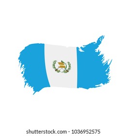 Guatemala flag, vector illustration