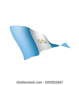 Guatemala flag, vector illustration