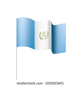 Guatemala flag, vector illustration