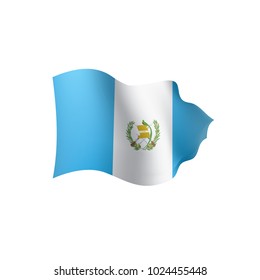 Guatemala flag, vector illustration on a white background
