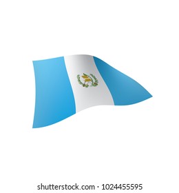 Guatemala flag, vector illustration on a white background