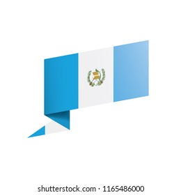 Guatemala flag, vector illustration on a white background