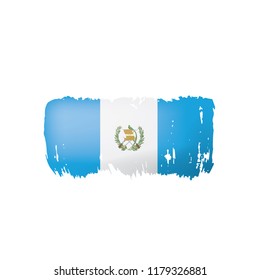 Guatemala flag, vector illustration on a white background
