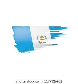 Guatemala flag, vector illustration on a white background