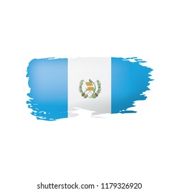 Guatemala flag, vector illustration on a white background