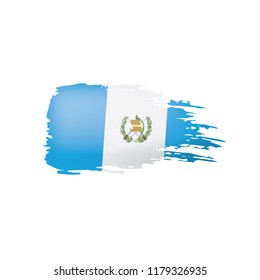 Guatemala flag, vector illustration on a white background