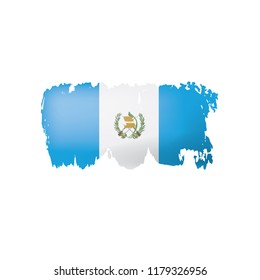 Guatemala flag, vector illustration on a white background