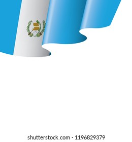 Guatemala flag, vector illustration on a white background