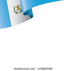 Guatemala flag, vector illustration on a white background