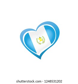 Guatemala flag, vector illustration on a white background