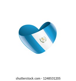 Guatemala flag, vector illustration on a white background
