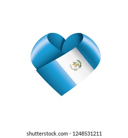 Guatemala flag, vector illustration on a white background