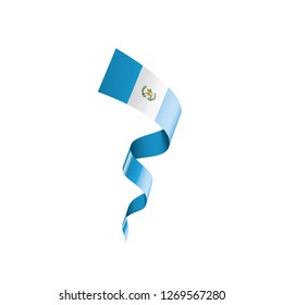Guatemala flag, vector illustration on a white background