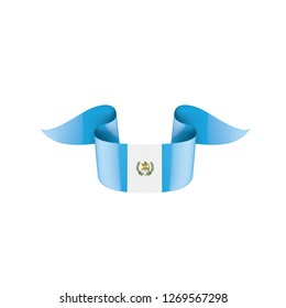 Guatemala flag, vector illustration on a white background